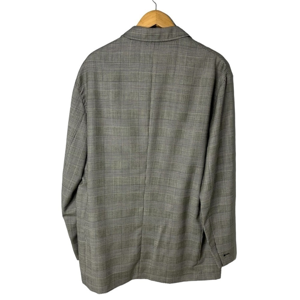 Gianni Versace Plaid Button Front Jacker Black and White Size 54 (XXL) Vintage - Picture 3 of 10